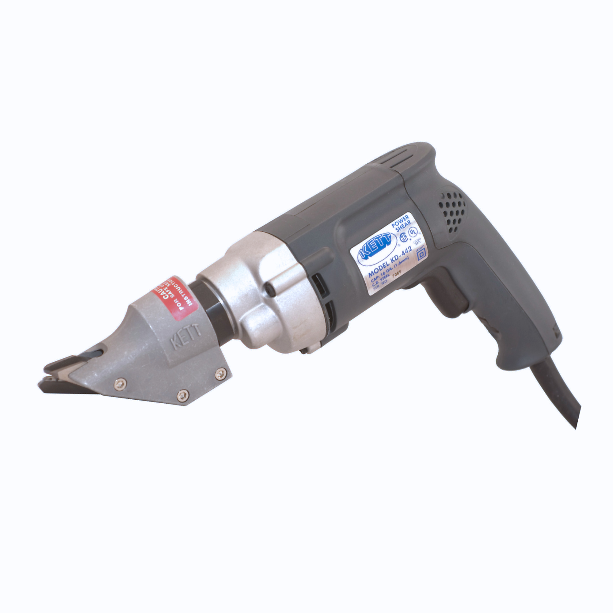 Kett Tool Company, 16 Ga Electric Double-Cut Shear, Model# KD-442